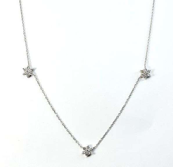 Suave Diamond Necklace in 14K White Gold