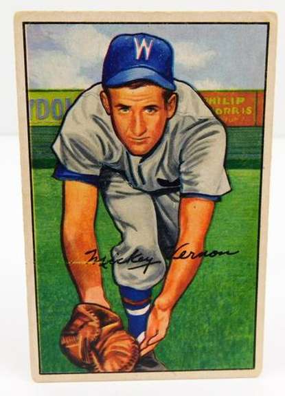 Mickey Vernon, Senators 1952 Bowman Baseball Card