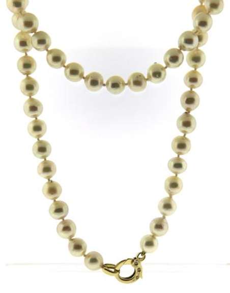 Long 8mm Baroque Pearl Necklace