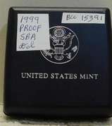 1999 PROOF Susan b. Anthony Dollar