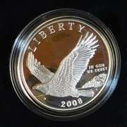 2008 PROOF Bald Eagle Silver Dollar Commem