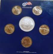 2007 Dollar Set, w/Silver Eagle, Uncirculated Mint