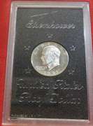 1971-S PROOF Ike Silver (40%) Dollar, Mint box