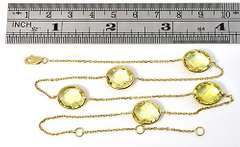 Delightful Citrine Necklace in 14K Yellow Gold