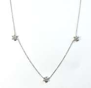 Suave Diamond Necklace in 14K White Gold