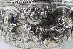 Vintage Siamese Sterling Hand Chased Bowl