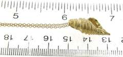 Gorgeous Yellow Gold Conch Shell Necklace