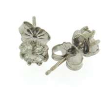 Beautiful Diamond Flower Stud Earrings
