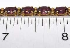 Intoxicating Rhodolite Garnet Bracelet in 14KT Yellow Gold