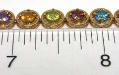 Awesome Multi-Stone Bracelet in 14KT Yellow Gold