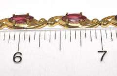 Charming Marquise Tourmaline Bracelet in 14KT Yellow Gold