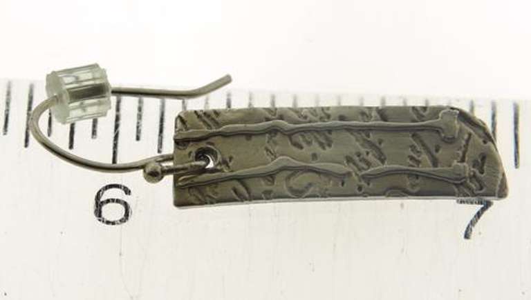 Sterling Silver Stamped Necklace & Earrings Set