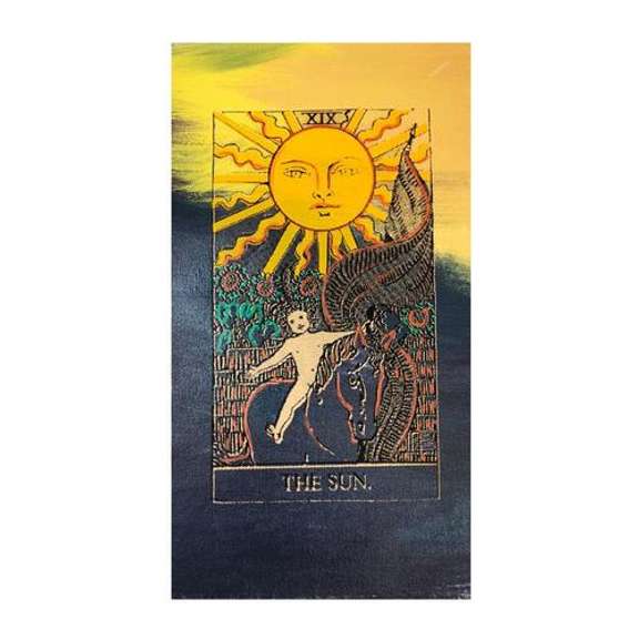 Tarot, The Sun by Steve Kaufman (1960-2010)