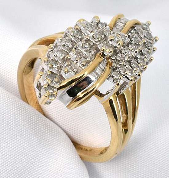 Flashy Waterfall Diamond Cluster