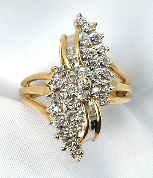 Flashy Waterfall Diamond Cluster