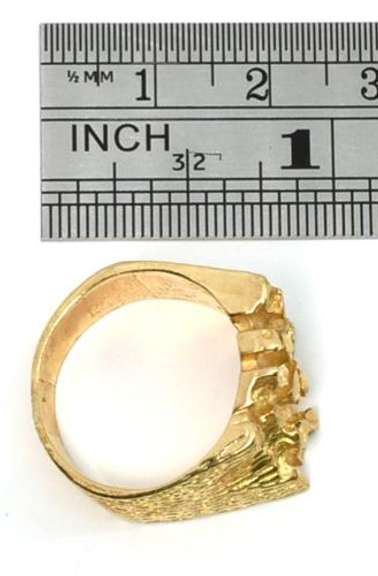 Well Designed Man's Nugget Ring