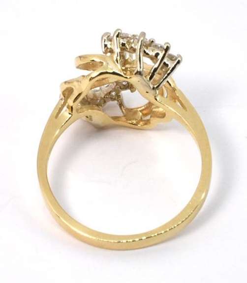 Swirl of Diamonds Ring