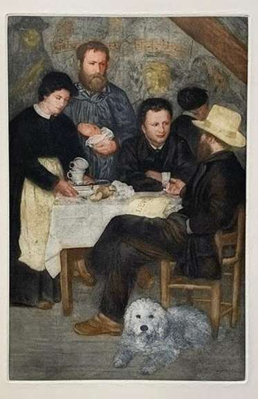 Extremely Collectible Renoir Hand Colored Etching