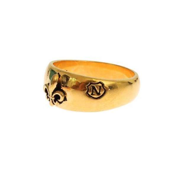 NIALAYA GOLD PLATED 925 SILVER RING