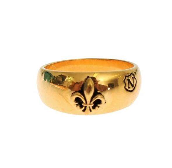 NIALAYA GOLD PLATED 925 SILVER RING