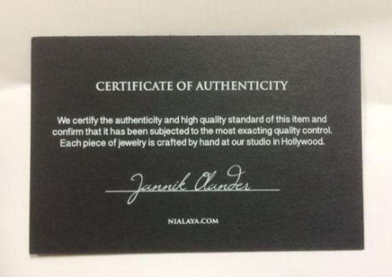 NIALAYA GOLD CREST 925 STERLING SILVER RING