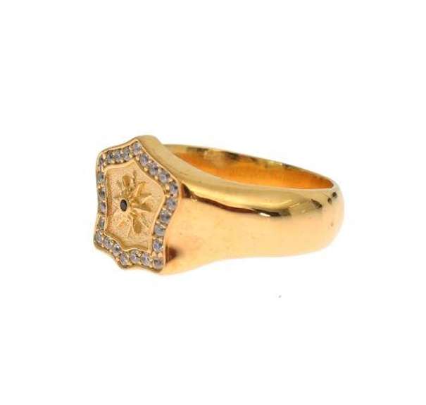 NIALAYA GOLD PLATED 925 STERLING SILVER RING