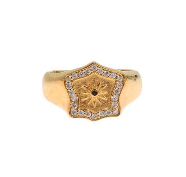 NIALAYA GOLD PLATED 925 STERLING SILVER RING