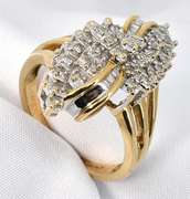 Flashy Waterfall Diamond Cluster