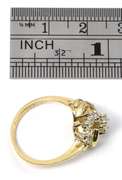 Swirl of Diamonds Ring