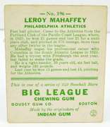 1933 Leroy Mahaffey, Athletics Pitcher Baseball Card