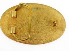 Century Solid Brass Enameled Belt Buckle