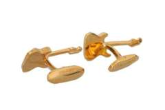 DOLCE & GABBANA GOLD BRASS GUITAR CUFFLINKS