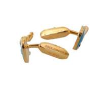 DOLCE & GABBANA GOLD BRASS GUITAR CUFFLINKS