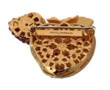 DOLCE & GABBANA STRAWBERRY PIN BROOCH