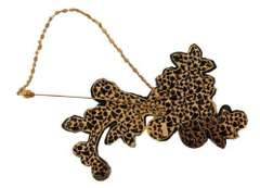 DOLCE & GABBANA CLEAR GRAY CRYSTAL FLOWER BROOCH