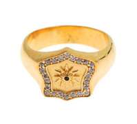 NIALAYA GOLD PLATED 925 STERLING SILVER RING
