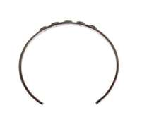 NIALAYA BLACK CRYSTAL 925 SILVER BANGLE BRACELET