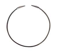 NIALAYA ARROW BLACK 925 SILVER BANGLE BRACELET