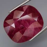Giant 35.03ct UNHEATED blood red Ruby