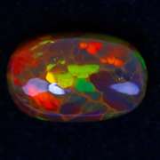 Stunning 2.42ct rare honey comb Black Opal