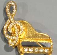 Dazzling Piano Pin