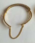 Amazing Blue Sapphire Bangle Bracelet in18kt Gold