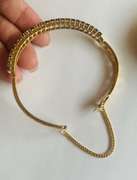 Amazing Blue Sapphire Bangle Bracelet in18kt Gold