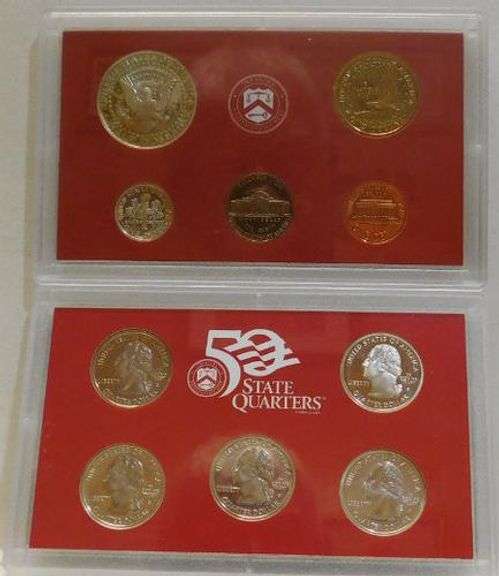 2000 Silver PROOF Set, w/ Silver State Qtrs,  no box