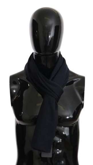 DOLCE & GABBANA DARK BLUE CASHMERE MENS WRAP SHAWL