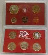 2000 Silver PROOF Set, w/ Silver State Qtrs,  no box