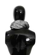 DOLCE & GABBANA 100% POLYESTER SILVER SHAWL SCARF