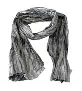 DOLCE & GABBANA 100% POLYESTER SILVER SHAWL SCARF