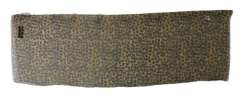 DOLCE & GABBANA SILK YELLOW BLACK PRINT WRAP SHAWL SCARF