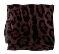 DOLCE & GABBANA PINK SILK LEOPARD PRINT WRAP SHAWL SCARF